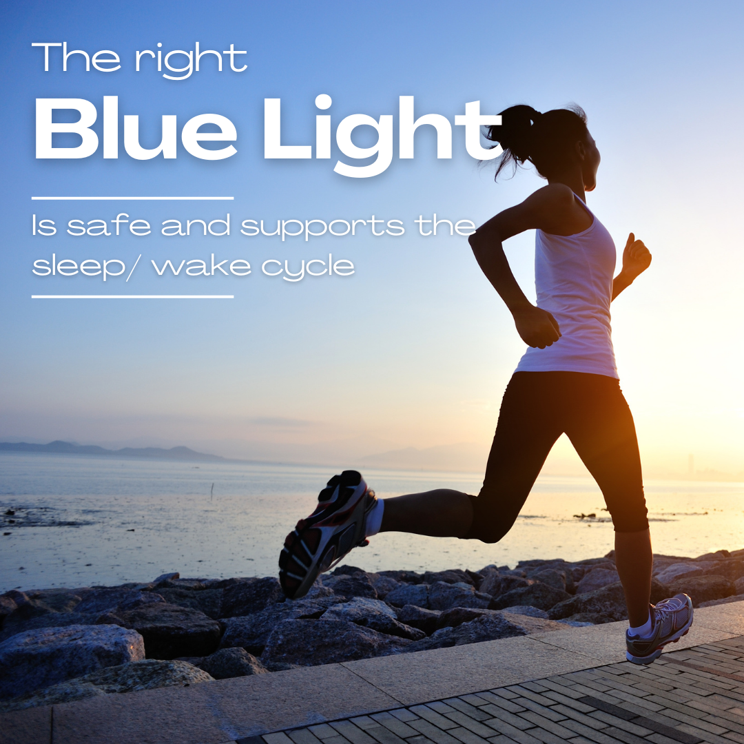Blue light spectrum visualization